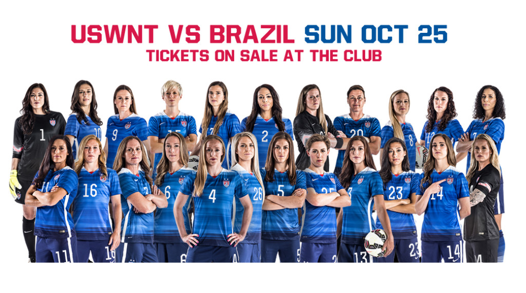 USWNT v Brazil Tickets Available ST CLOUD SOCCER CLUB